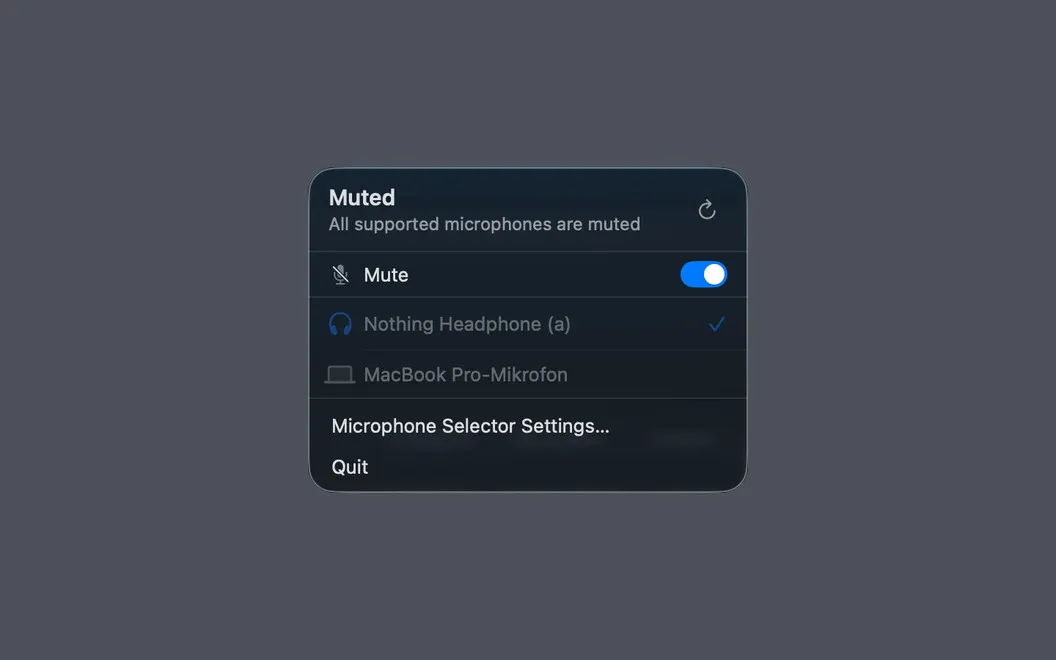 Microphone Selector screenshot 2