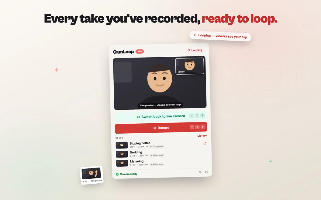 CamLoop screenshot 2