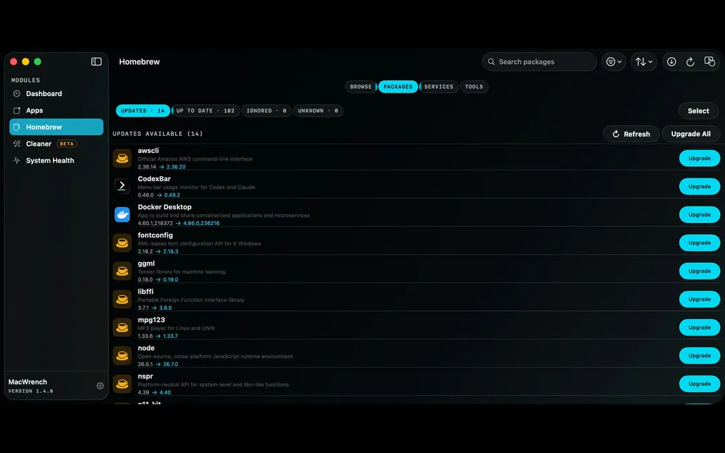 MacWrench screenshot 3