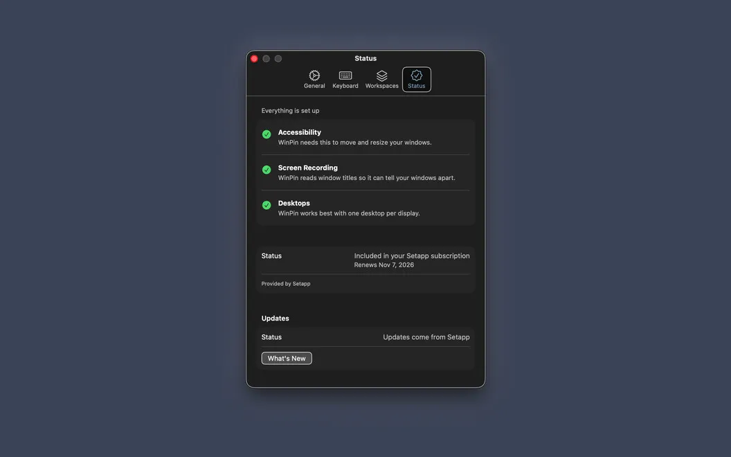 WinPin screenshot 1