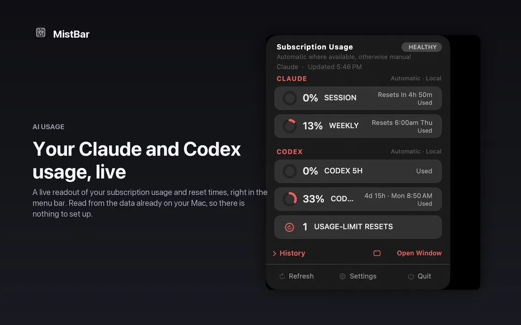 MistBar screenshot 4