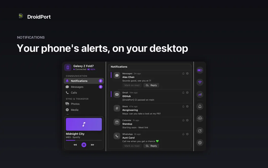 DroidPort screenshot 2