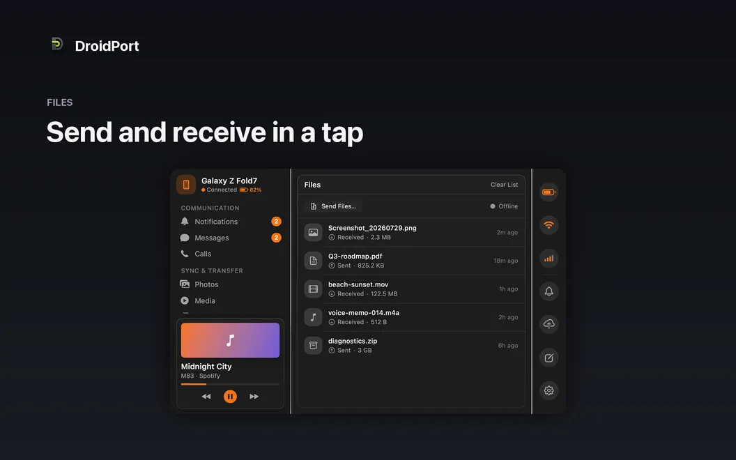 DroidPort screenshot 3