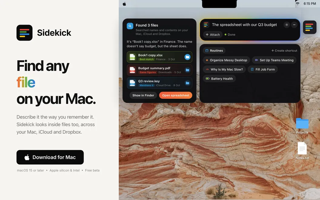 Sidekick screenshot 1
