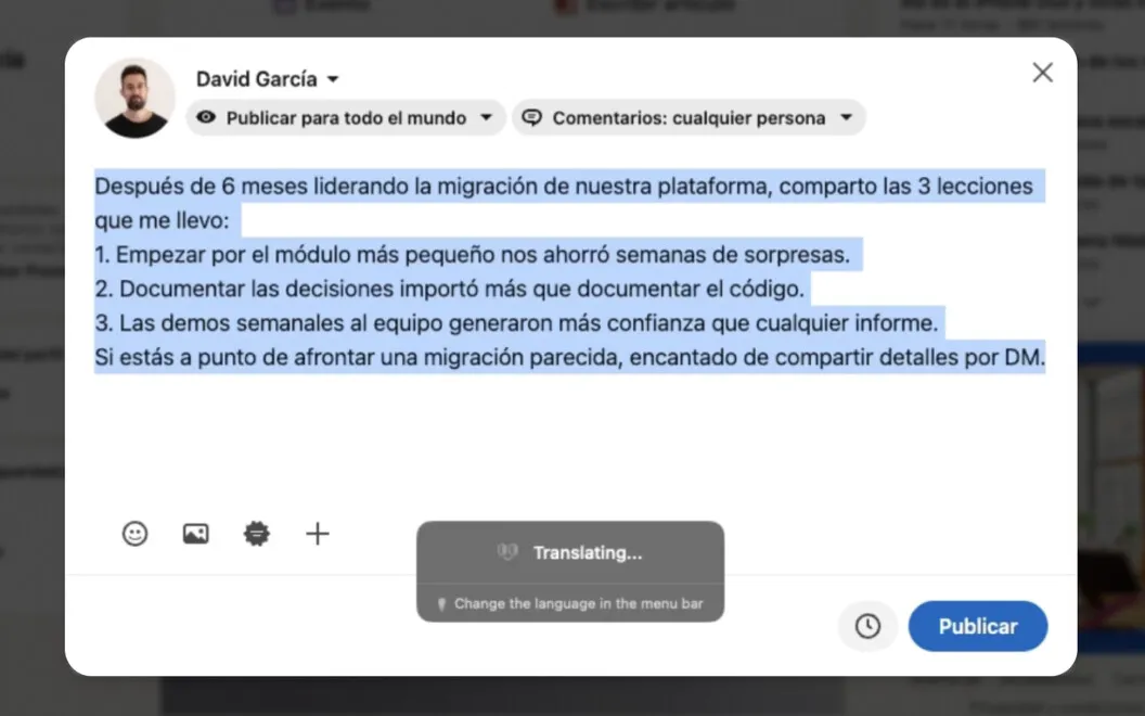 TransLite screenshot 2