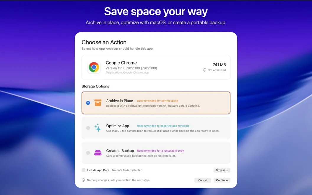 App Archiver screenshot 2