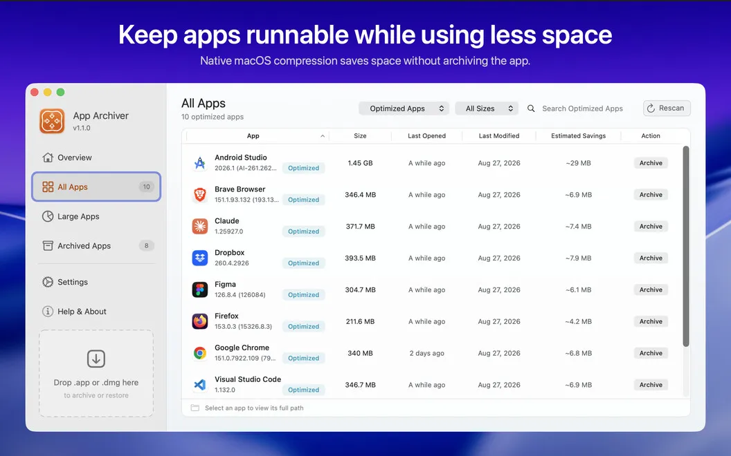 App Archiver screenshot 4