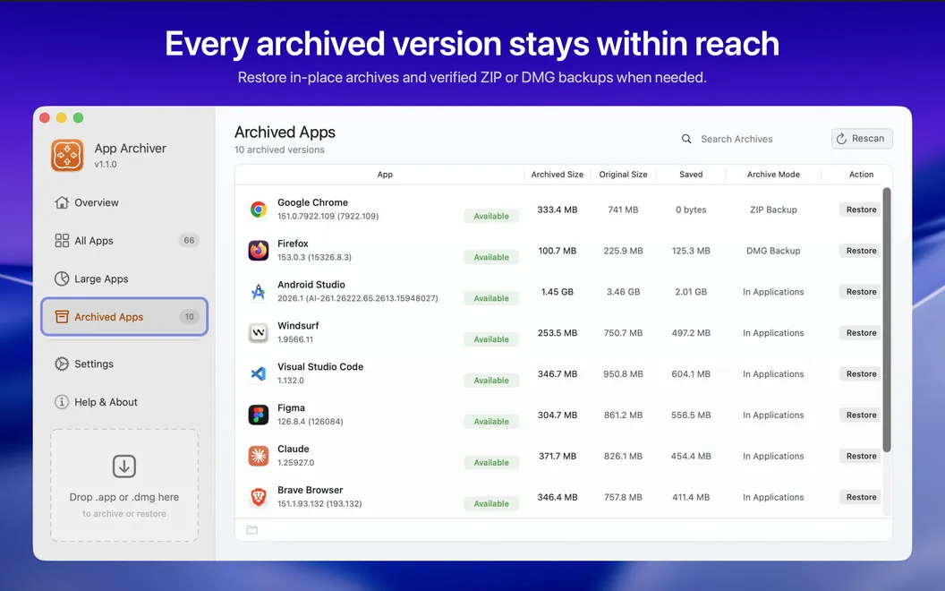 App Archiver screenshot 5