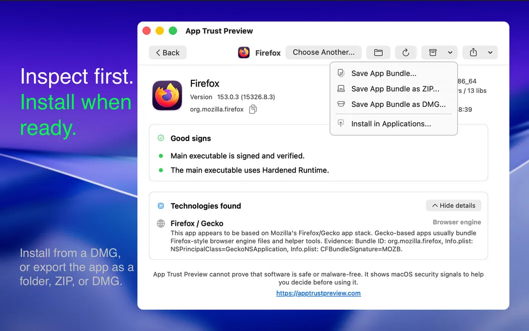 App Trust Preview screenshot 2