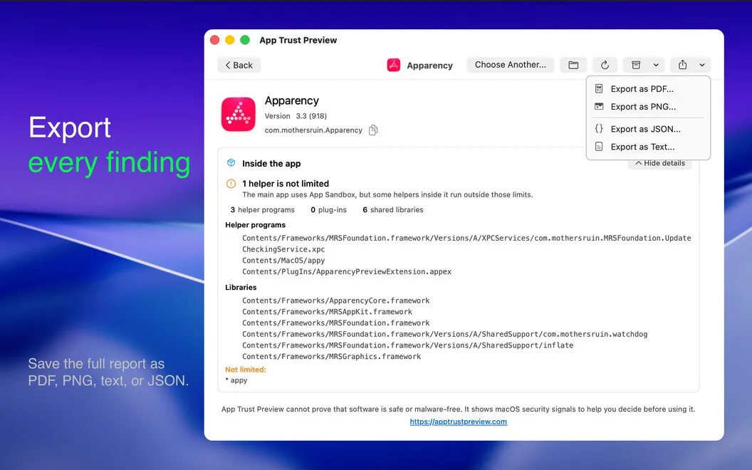 App Trust Preview screenshot 4