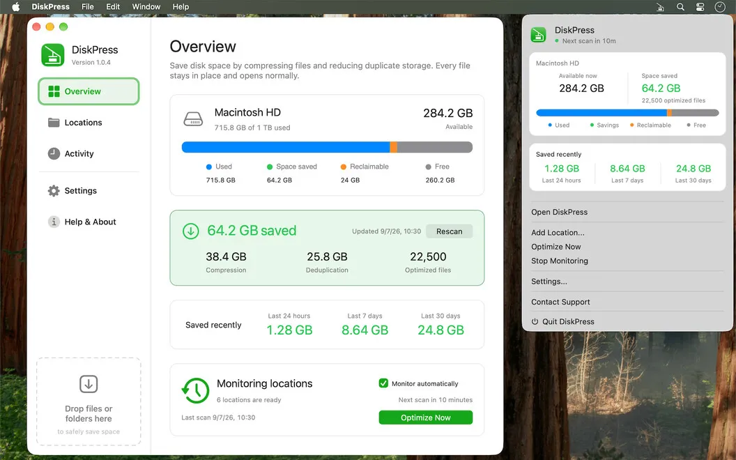 DiskPress screenshot 1