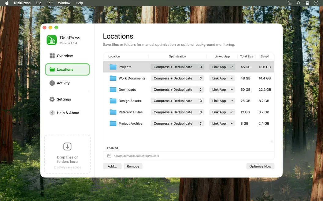 DiskPress screenshot 2