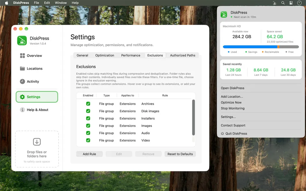 DiskPress screenshot 3