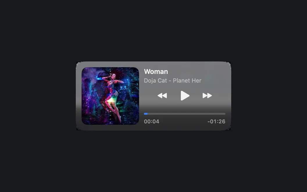 NowPlayingWidget screenshot 2
