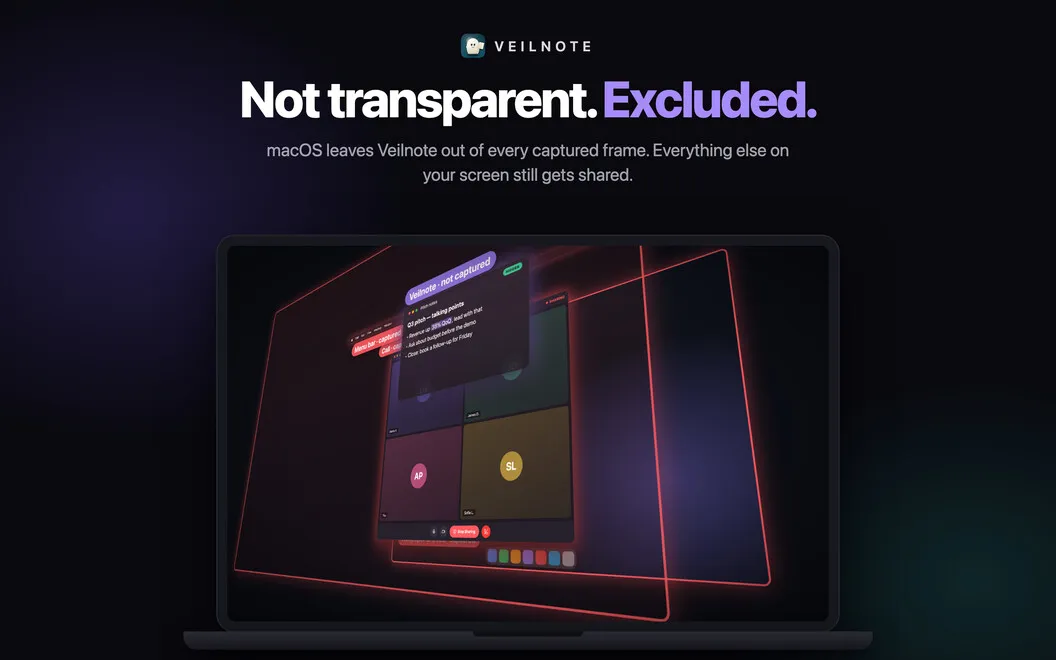 Veilnote screenshot 4