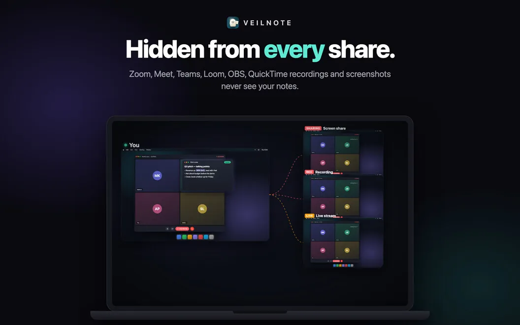Veilnote screenshot 5