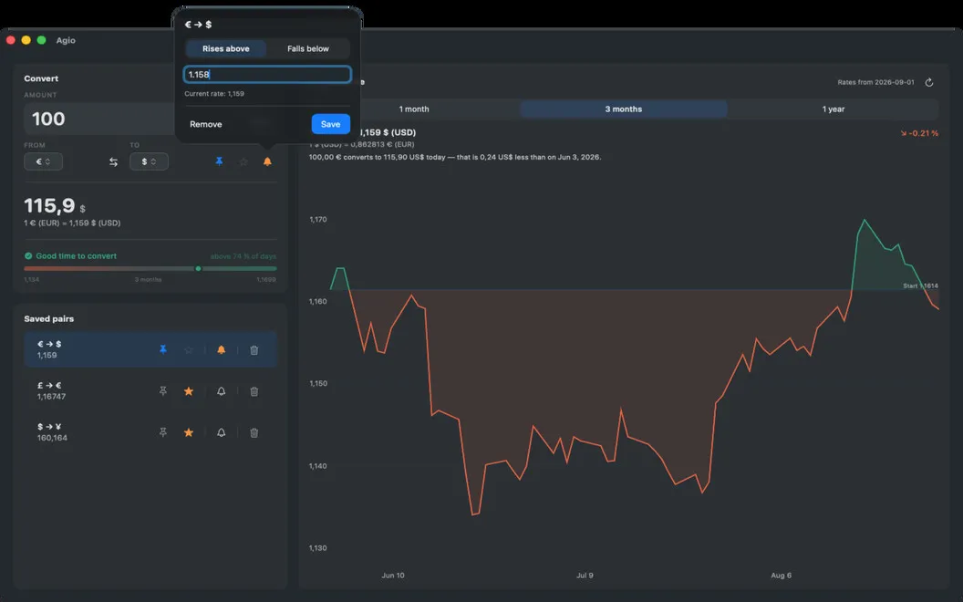 Agio screenshot 2