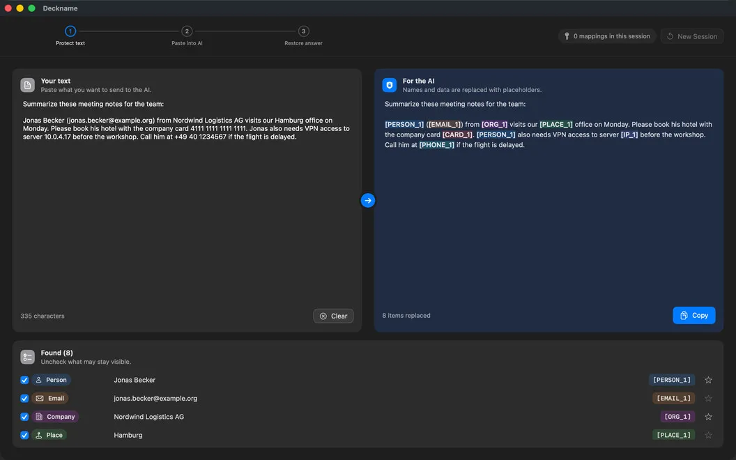 Deckname screenshot 3