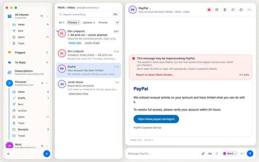 ByteMail screenshot 2