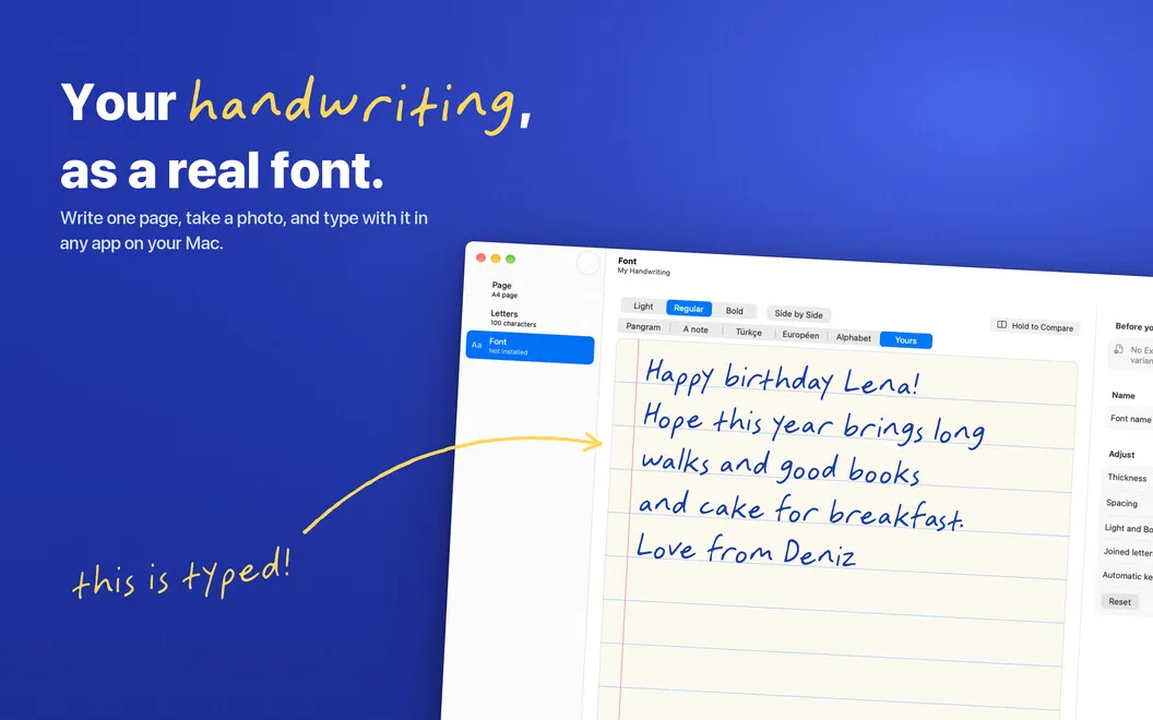 Penfont screenshot 1