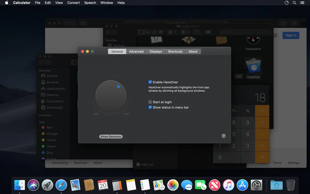 HazeOver screenshot 4