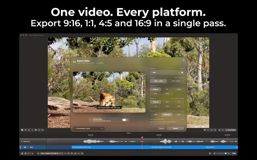 Fuse Caption Studio screenshot 4