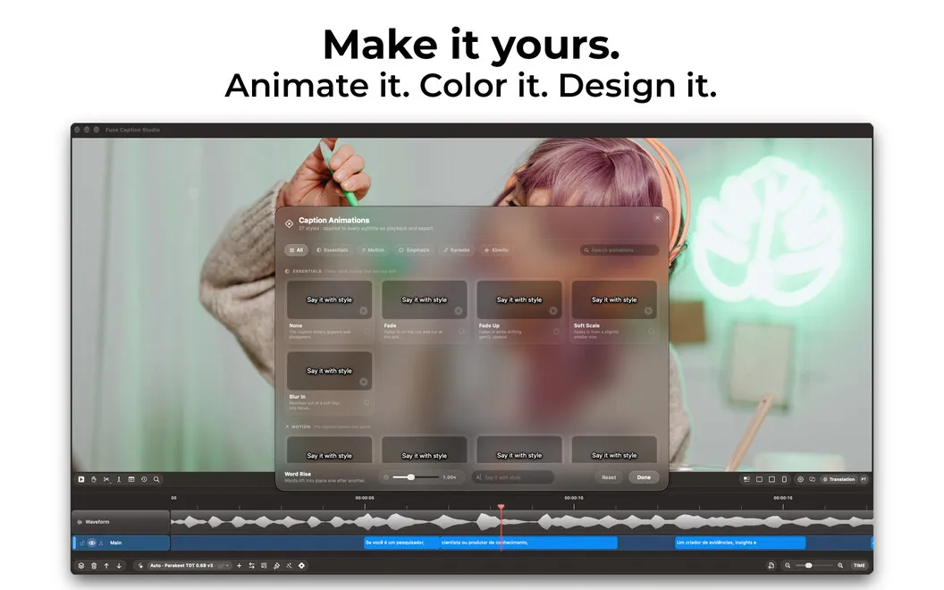 Fuse Caption Studio screenshot 5