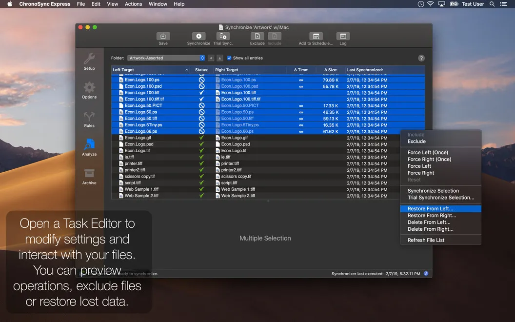 ChronoSync Express screenshot 3