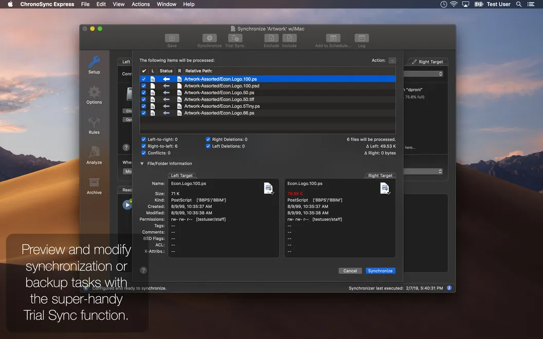 ChronoSync Express screenshot 4