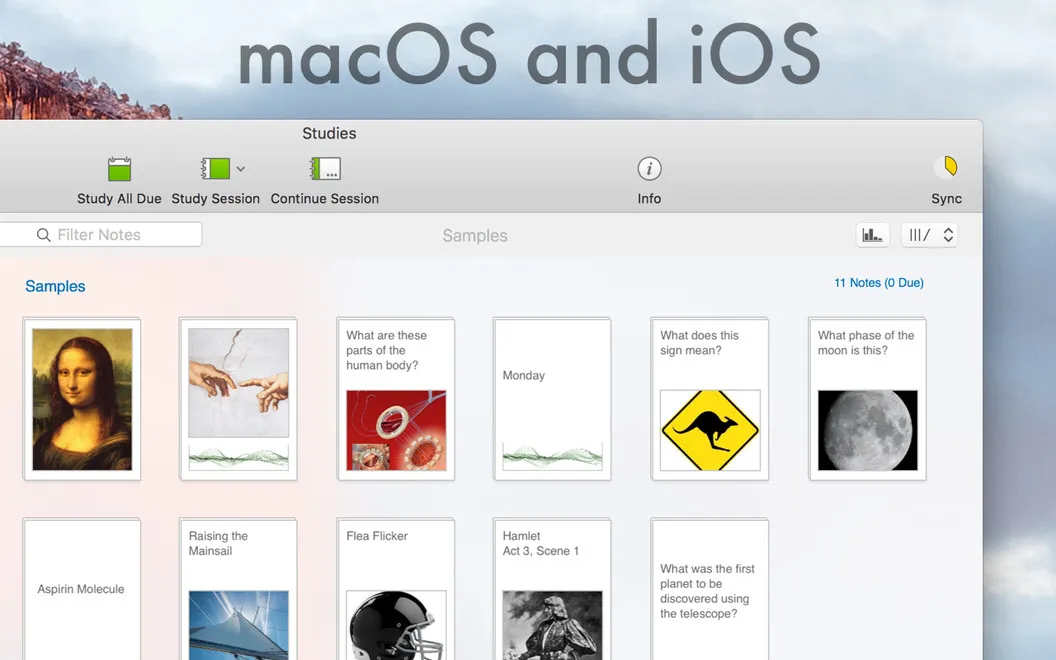 Studies screenshot 2