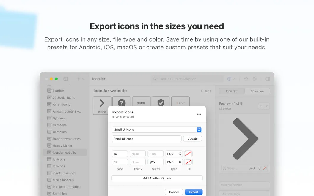 IconJar screenshot 4