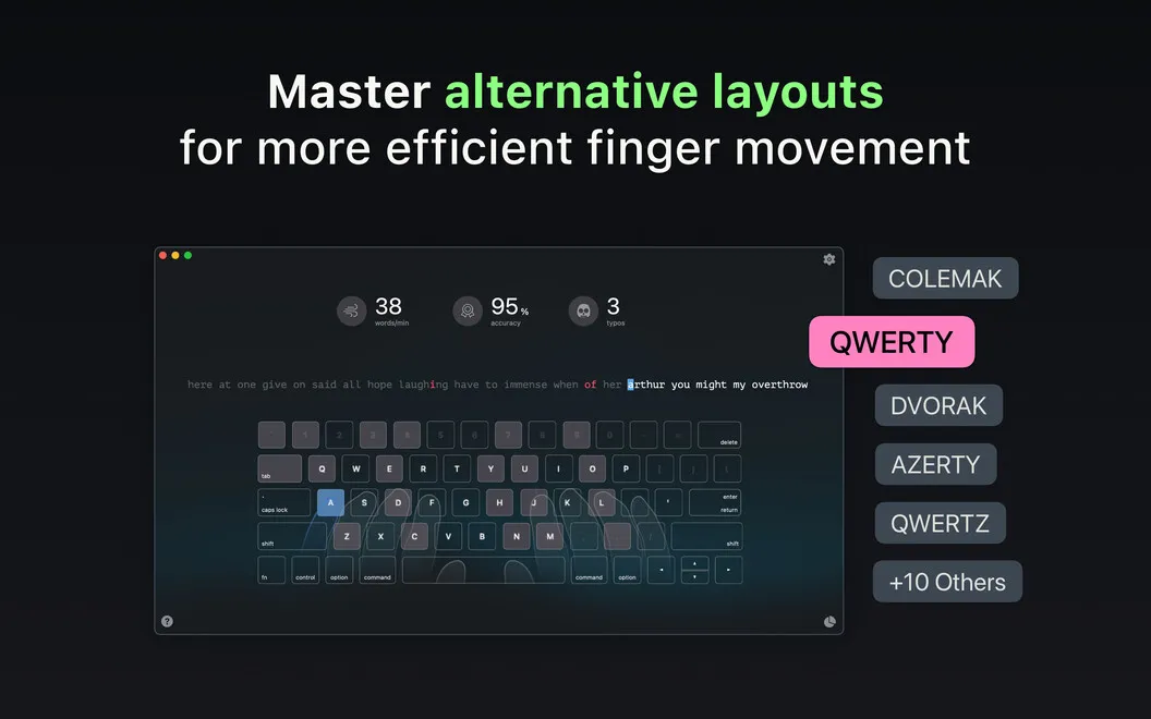 KeyKey Typing Tutor screenshot 3