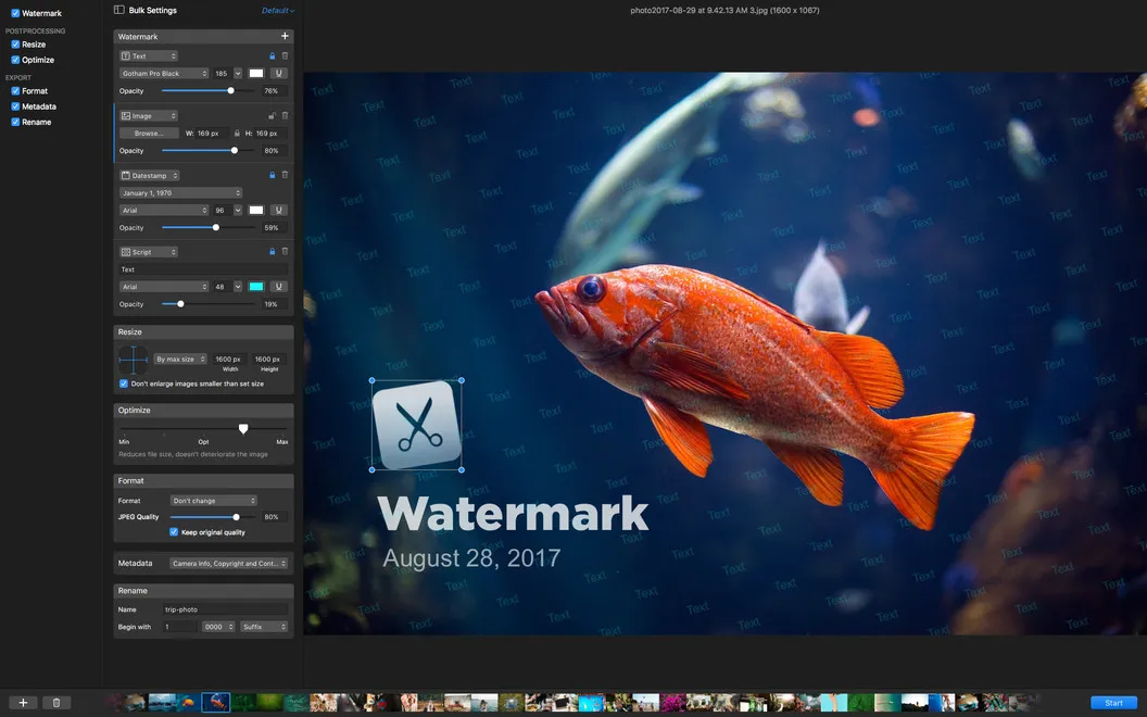 PhotoBulk screenshot 1