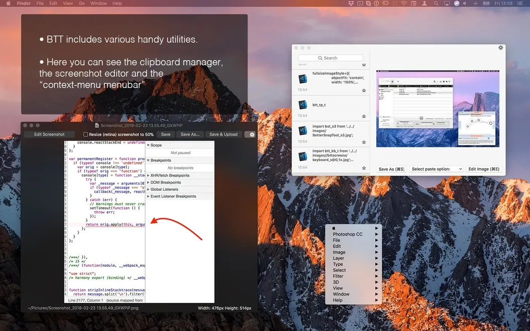 BetterTouchTool screenshot 4