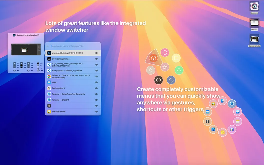 BetterTouchTool screenshot 5