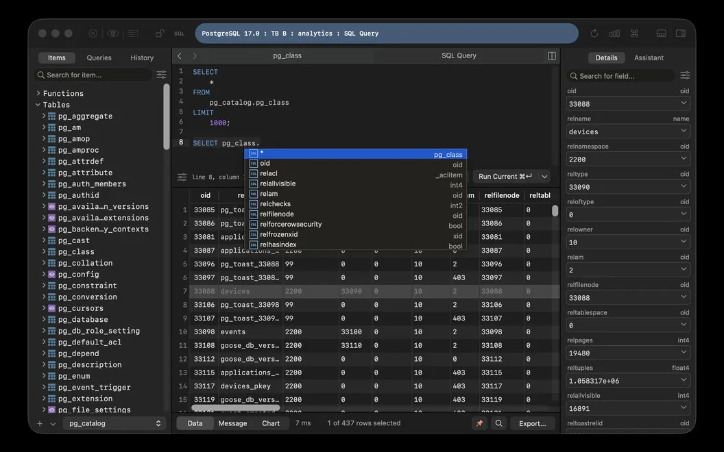 TablePlus screenshot 3