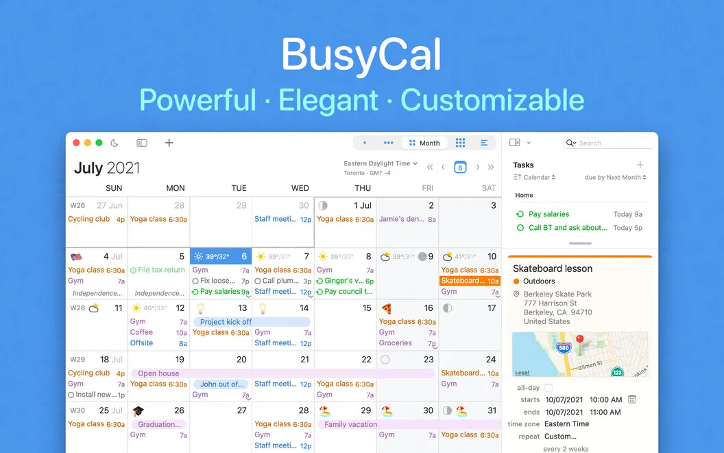 BusyCal screenshot 1