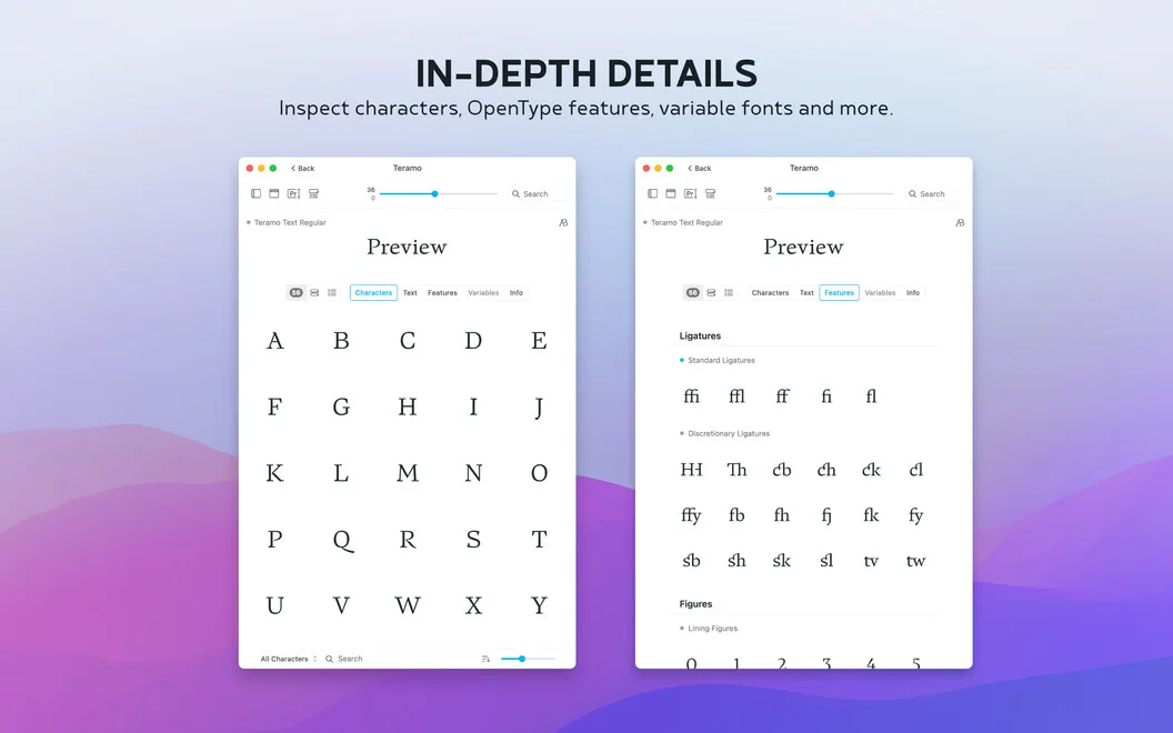 Typeface screenshot 4