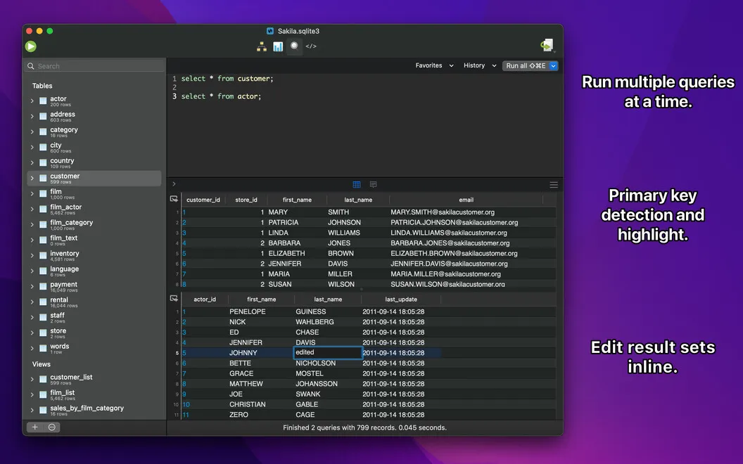 SQLPro for SQLite screenshot 2