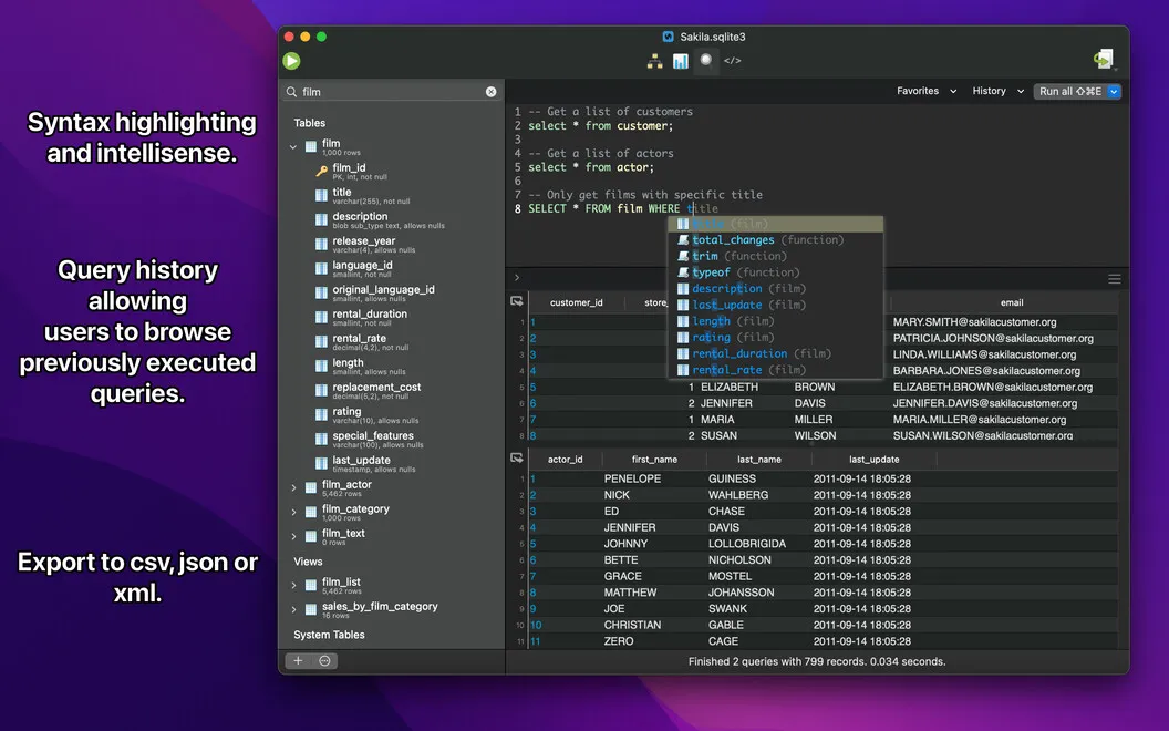 SQLPro for SQLite screenshot 3