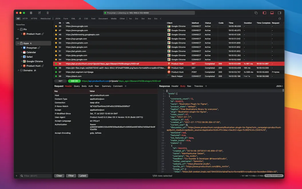 Proxyman screenshot 2