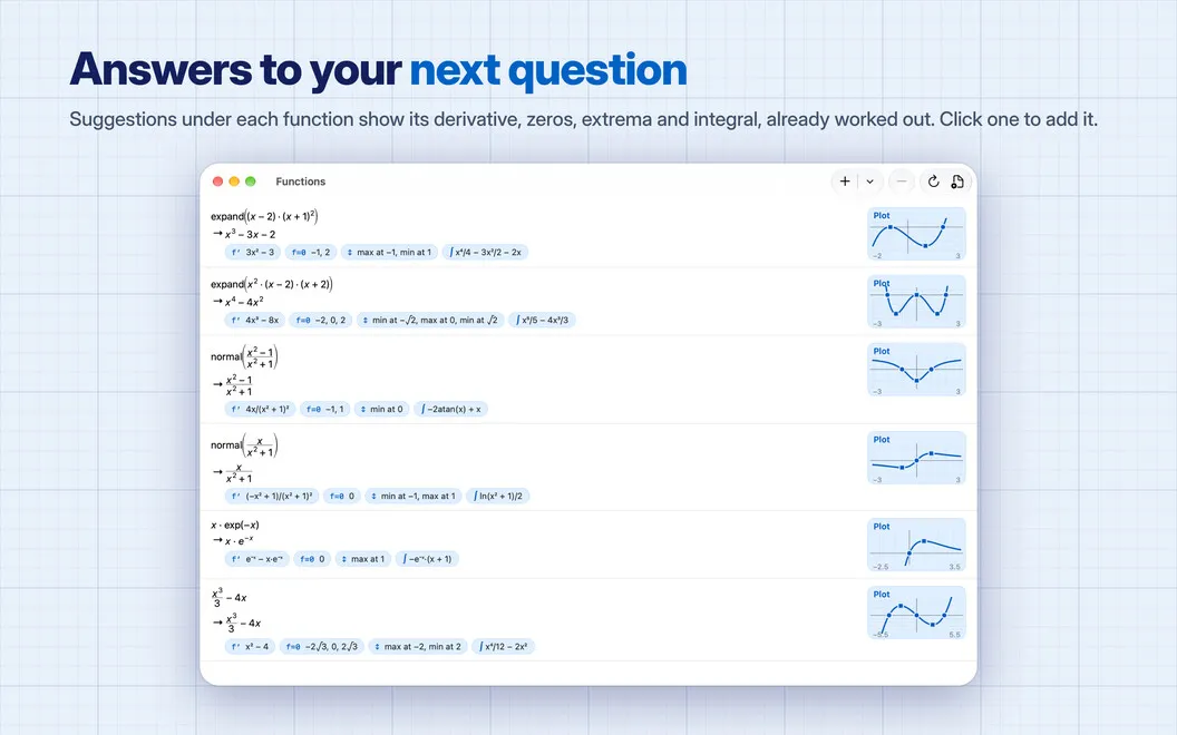 PocketCAS screenshot 2