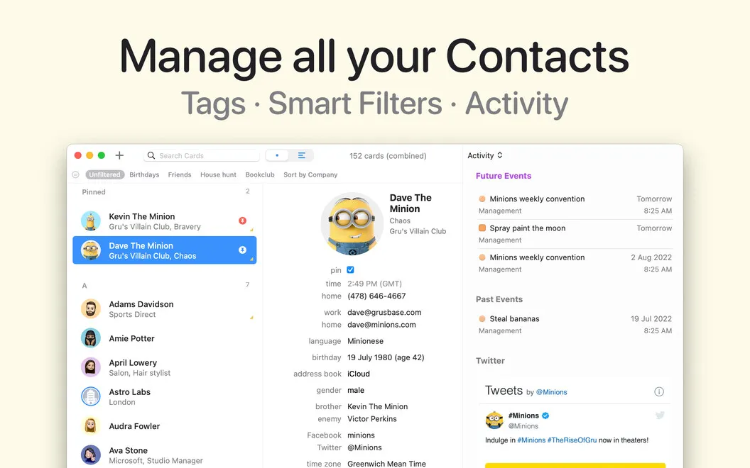 BusyContacts screenshot 1