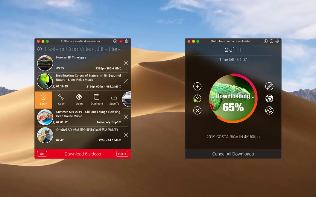Pulltube screenshot 1