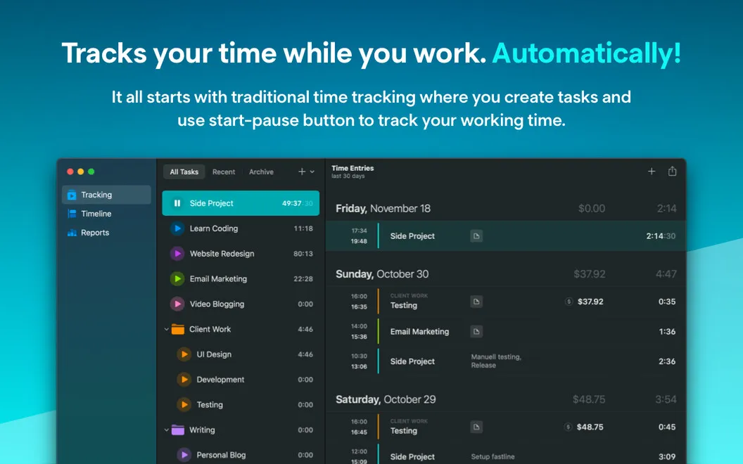 Timemator screenshot 1