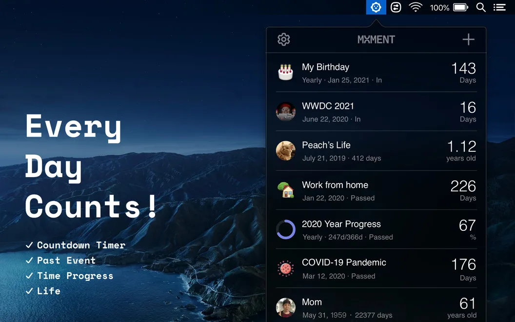 Moment screenshot 1