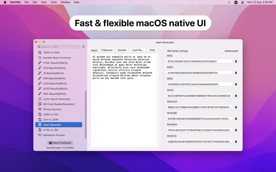 DevUtils screenshot 3