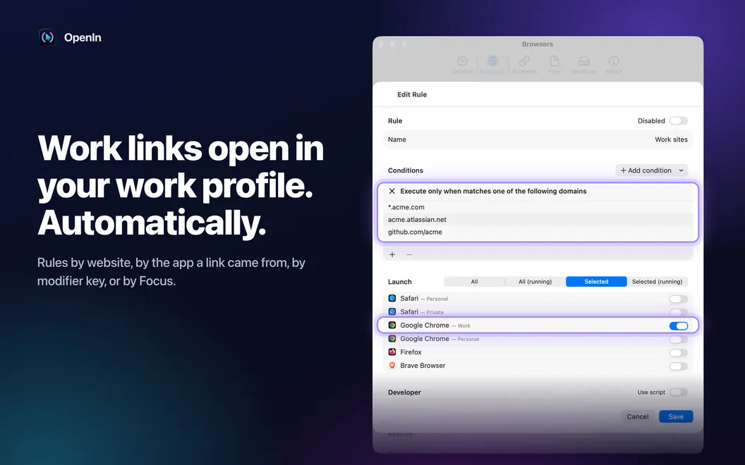 OpenIn screenshot 2