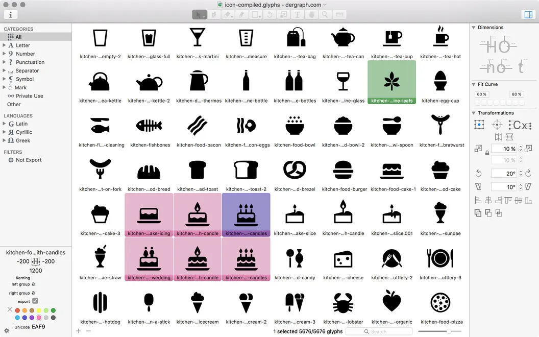 Glyphs Mini screenshot 2