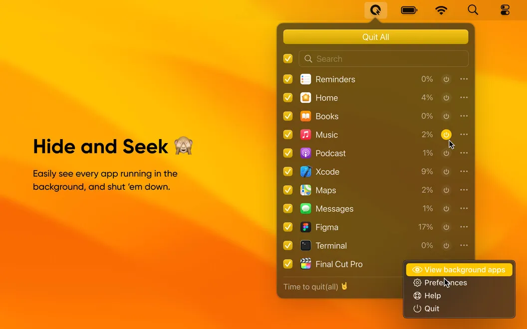 QuitAll screenshot 3